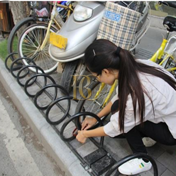 甘肅博昌螺旋式自行車停車架特色